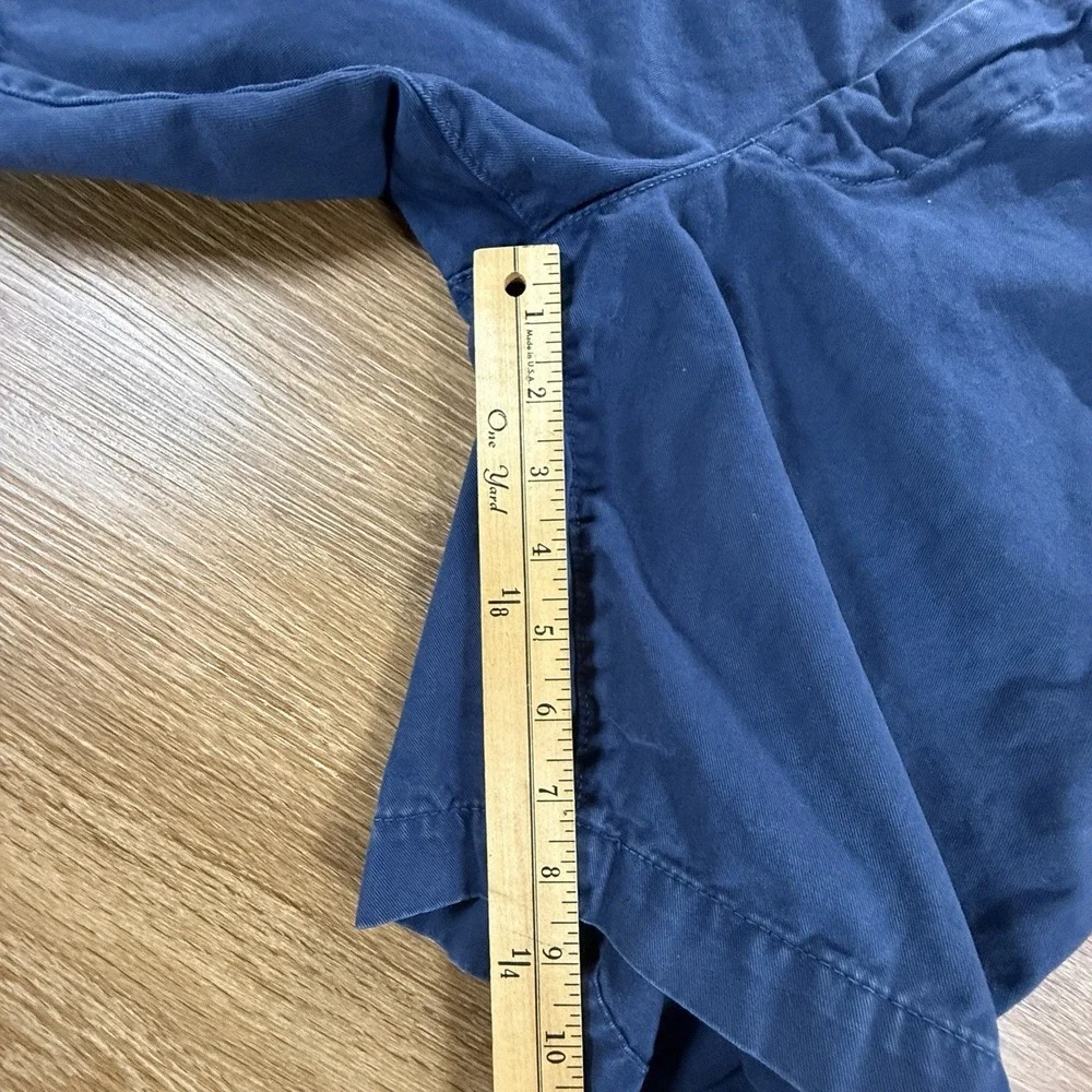 American Eagle Men's Classic Chino Shorts Blue Flat Front Casual Summer Size 32
